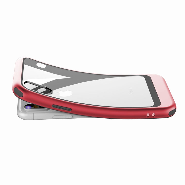 For iPhone XR Transparent PC Full Coverage Shockproof Protective Case