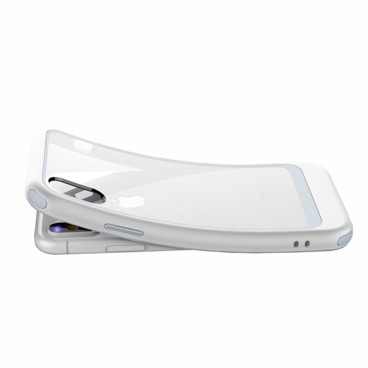 For iPhone XR Transparent PC Full Coverage Shockproof Protective Case