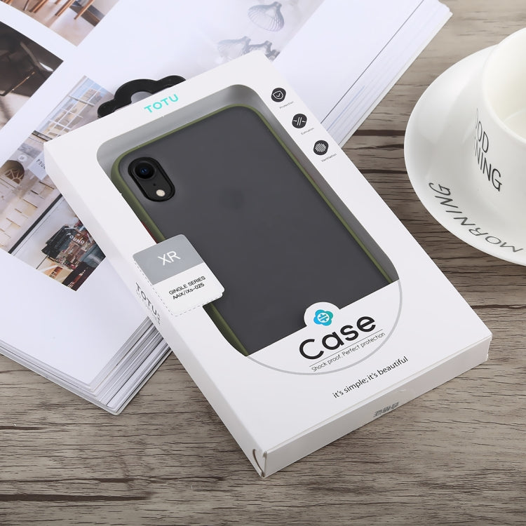 For iPhone XR TOTUDESIGN Gingle Series Shockproof TPU+PC Case