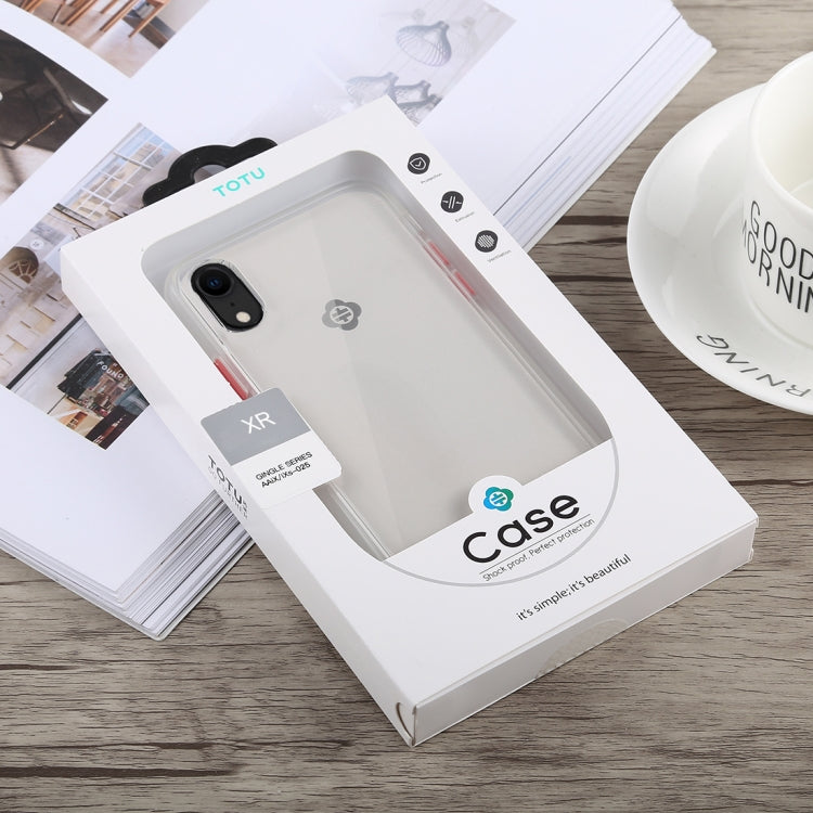 For iPhone XR TOTUDESIGN Gingle Series Shockproof TPU+PC Case