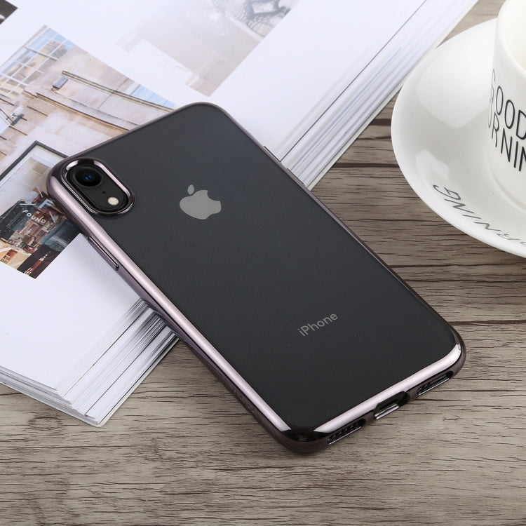 For iPhone XR TOTUDESIGN Jane Series Electroplating TPU Case (Grey)