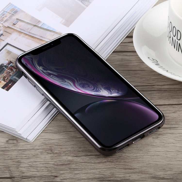 For iPhone XR TOTUDESIGN Jane Series Electroplating TPU Case (Grey)