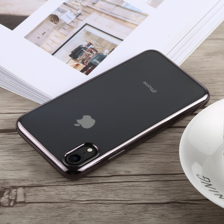 For iPhone XR TOTUDESIGN Jane Series Electroplating TPU Case (Grey)