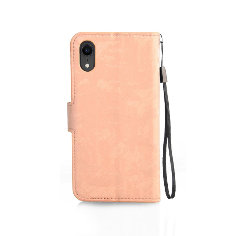 For iPhone XR Horizontal Flip 3D Gradient Color PU + TPU Leather Case with Holder & Card Slots & Photo frame