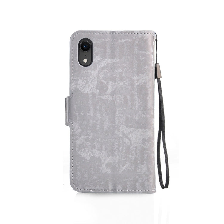 For iPhone XR Horizontal Flip 3D Gradient Color PU + TPU Leather Case with Holder & Card Slots & Photo frame