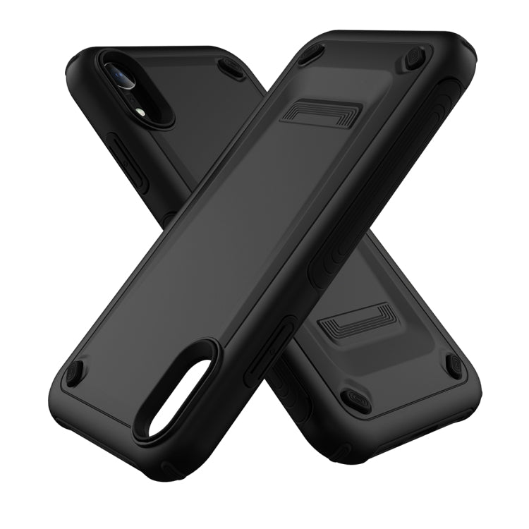For iPhone XR Ultra-thin TPU+PC Mechanic Shockproof Protective Case