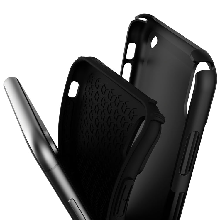 For iPhone XR Ultra-thin TPU+PC Mechanic Shockproof Protective Case