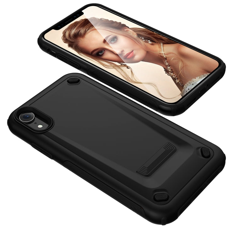 For iPhone XR Ultra-thin TPU+PC Mechanic Shockproof Protective Case