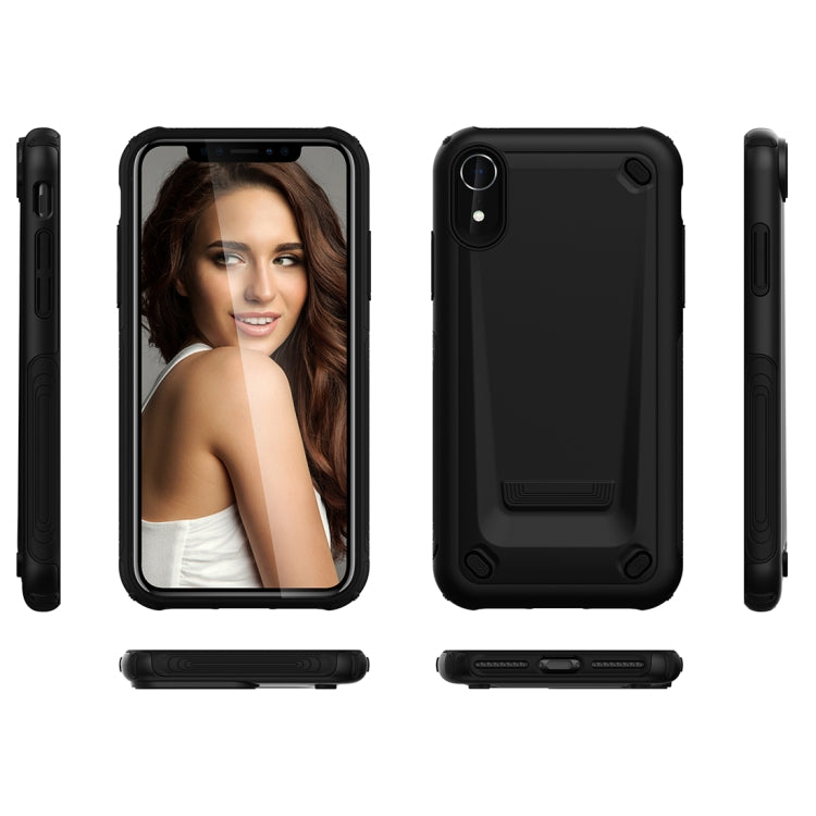 For iPhone XR Ultra-thin TPU+PC Mechanic Shockproof Protective Case