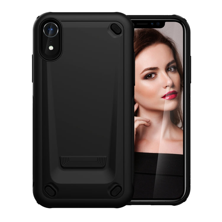 For iPhone XR Ultra-thin TPU+PC Mechanic Shockproof Protective Case