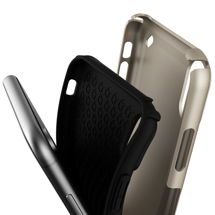 For iPhone XR Ultra-thin TPU+PC Mechanic Shockproof Protective Case