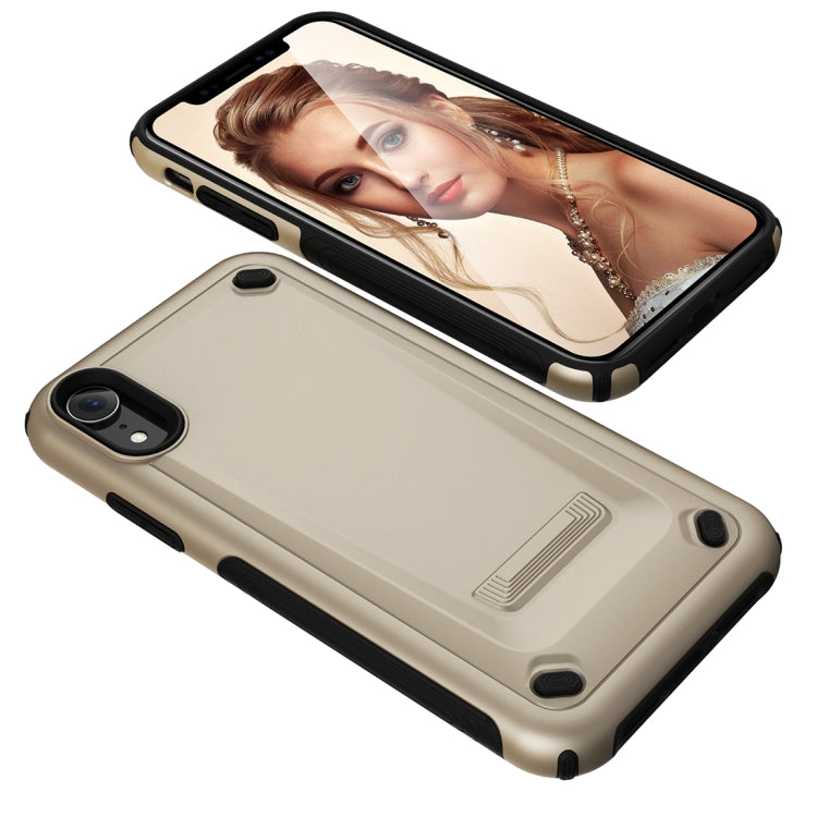 For iPhone XR Ultra-thin TPU+PC Mechanic Shockproof Protective Case