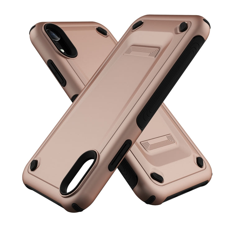 For iPhone XR Ultra-thin TPU+PC Mechanic Shockproof Protective Case