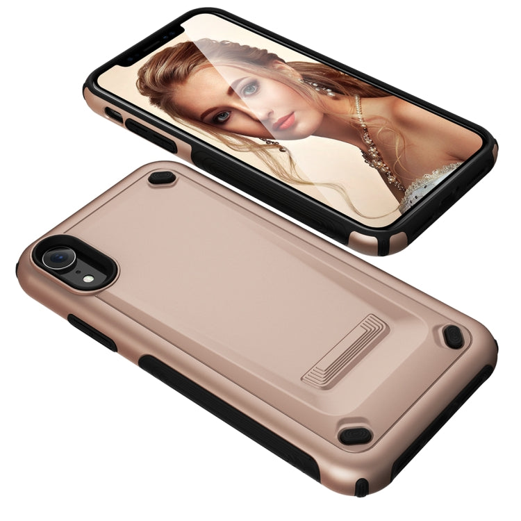 For iPhone XR Ultra-thin TPU+PC Mechanic Shockproof Protective Case