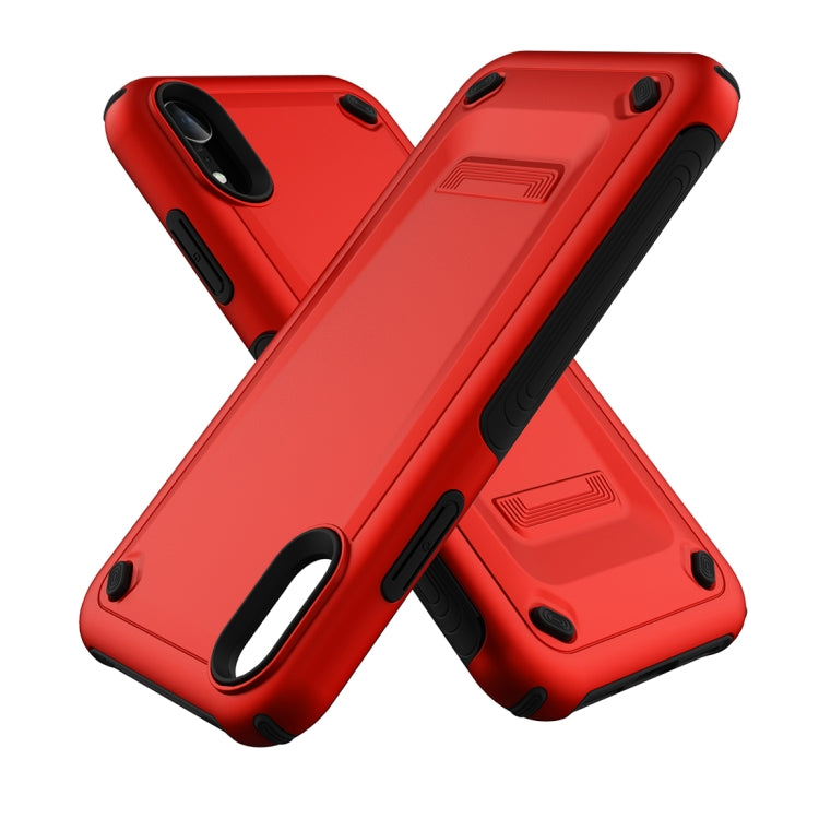 For iPhone XR Ultra-thin TPU+PC Mechanic Shockproof Protective Case