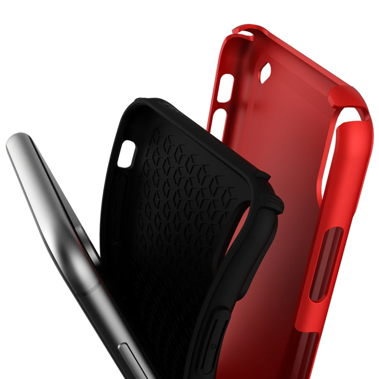 For iPhone XR Ultra-thin TPU+PC Mechanic Shockproof Protective Case