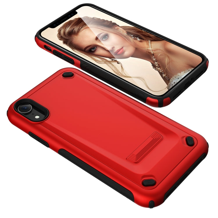 For iPhone XR Ultra-thin TPU+PC Mechanic Shockproof Protective Case