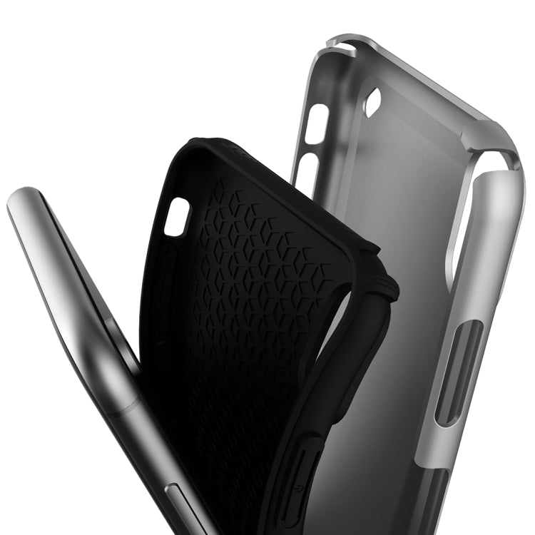 For iPhone XR Ultra-thin TPU+PC Mechanic Shockproof Protective Case