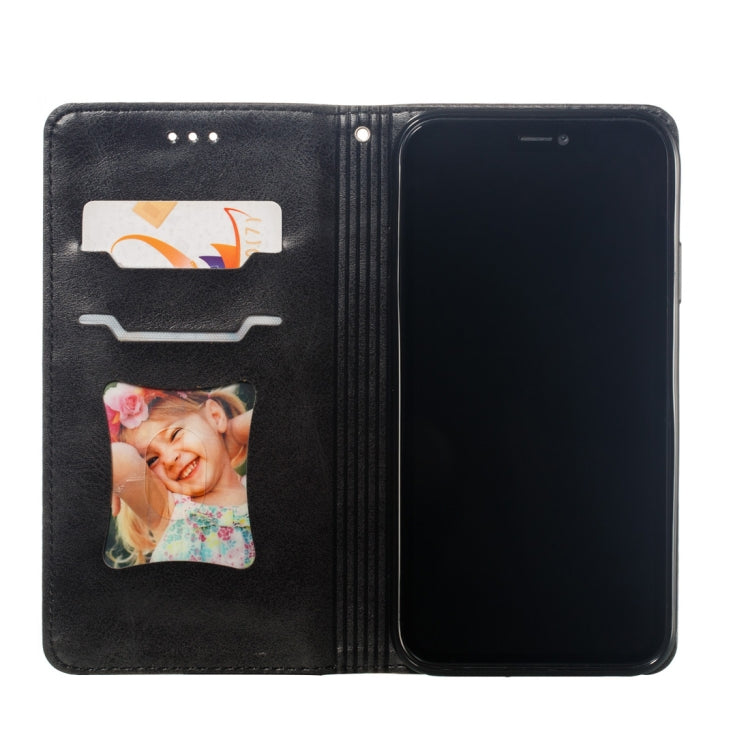 For iPhone XR Calf Texture Zipper Magnetic Horizontal Flip Leather Case with Wallet & Holder & Card Slots