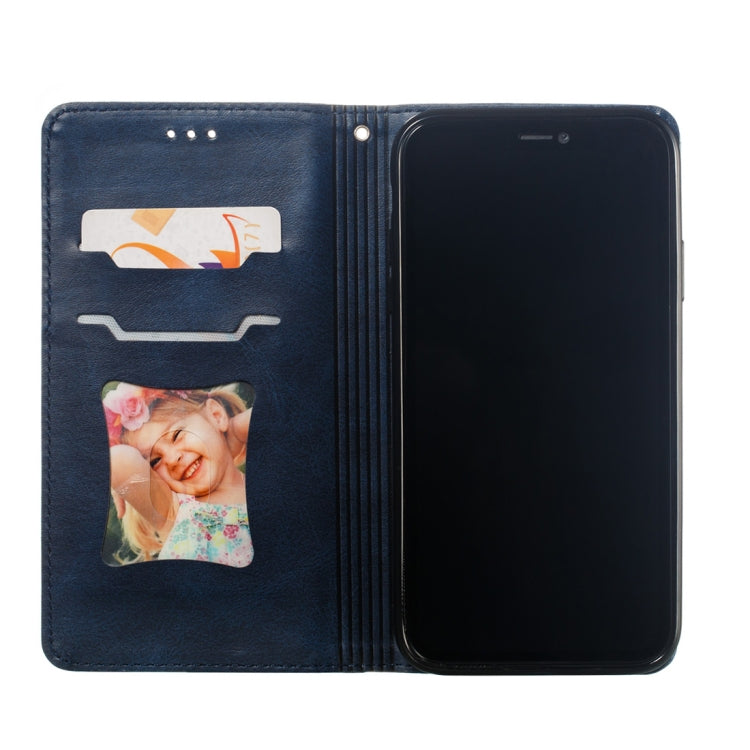 For iPhone XR Calf Texture Zipper Magnetic Horizontal Flip Leather Case with Wallet & Holder & Card Slots