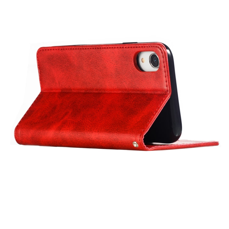 For iPhone XR Calf Texture Zipper Magnetic Horizontal Flip Leather Case with Wallet & Holder & Card Slots