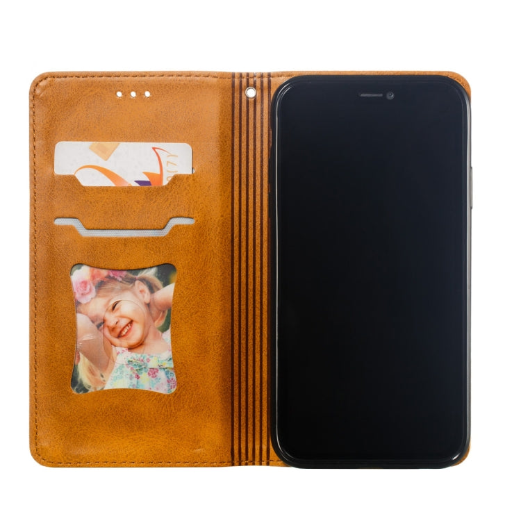 For iPhone XR Calf Texture Zipper Magnetic Horizontal Flip Leather Case with Wallet & Holder & Card Slots