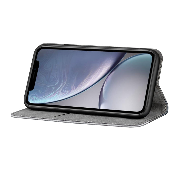 For iPhone XR Business Solid Color Stitching Horizontal Flip Leather Case with Holder & Card Slots & Wallet & Lanyard