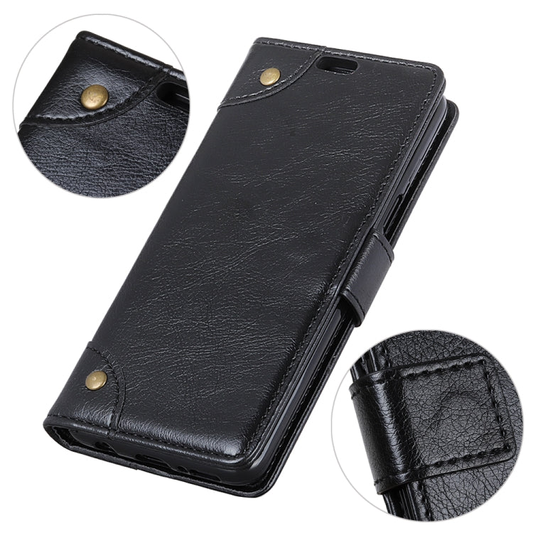 For iPhone XR Copper Buckle Nappa Texture Horizontal Flip Leather Case with Holder & Card Slots & Wallet