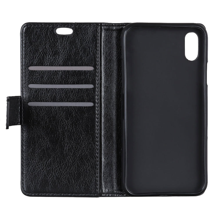 For iPhone XR Copper Buckle Nappa Texture Horizontal Flip Leather Case with Holder & Card Slots & Wallet