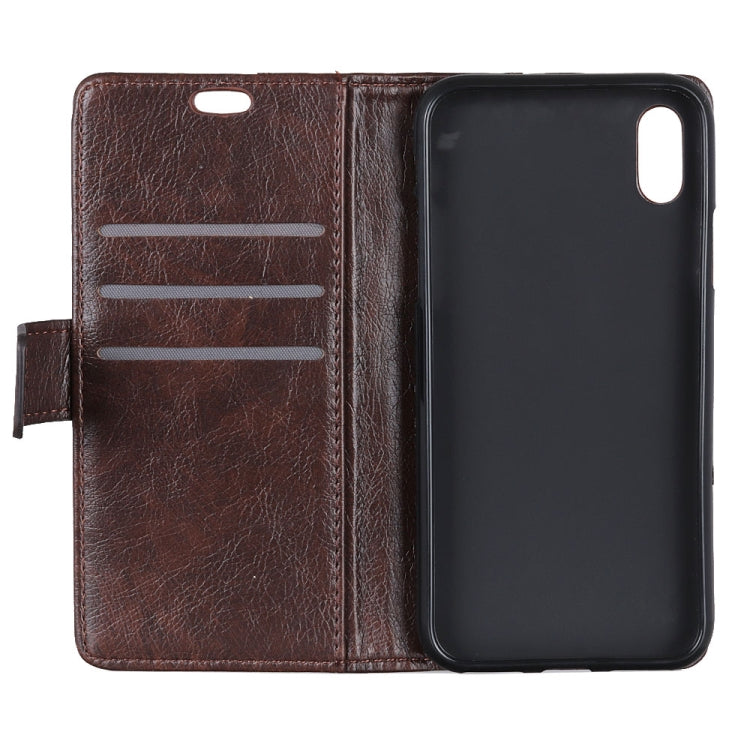 For iPhone XR Copper Buckle Nappa Texture Horizontal Flip Leather Case with Holder & Card Slots & Wallet