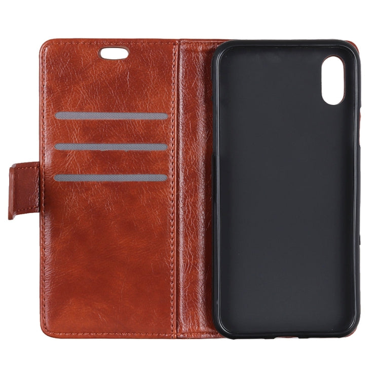 For iPhone XR Copper Buckle Nappa Texture Horizontal Flip Leather Case with Holder & Card Slots & Wallet