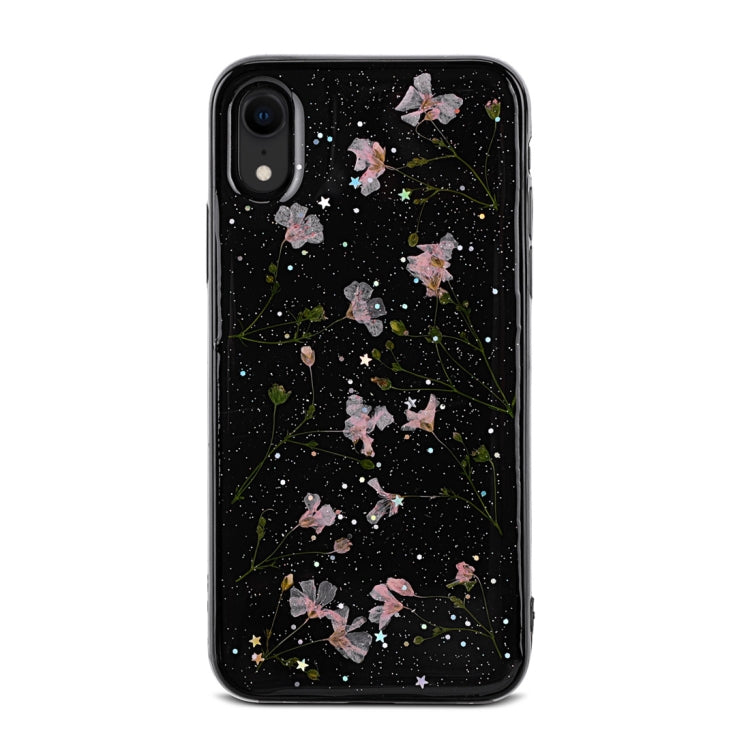 For iPhone XR Floral Pattern Soft Case