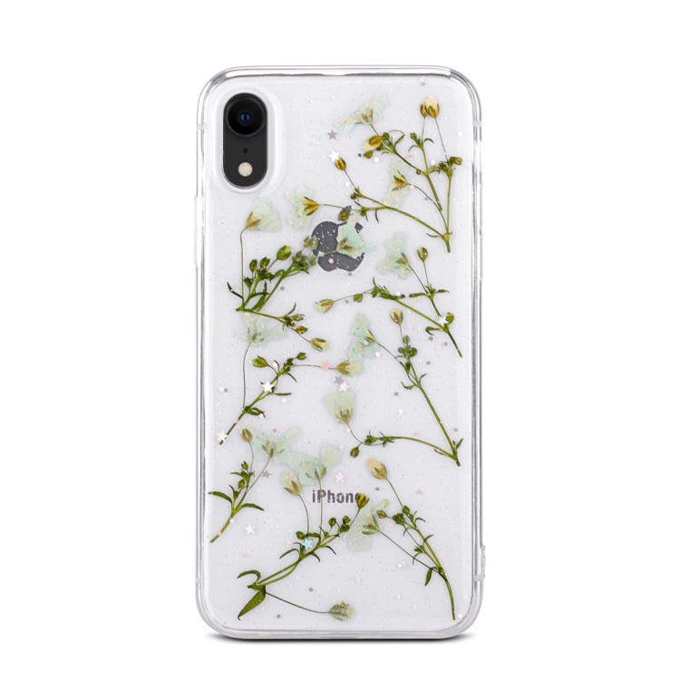 For iPhone XR Floral Pattern Soft Case