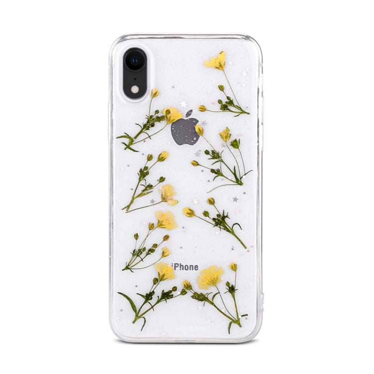 For iPhone XR Floral Pattern Soft Case