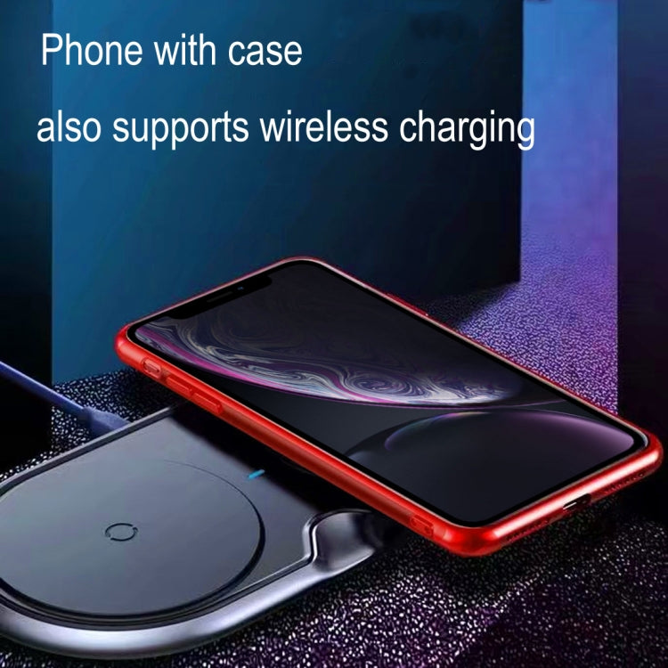 For iPhone XR Diamond Texture Electroplating TPU Case