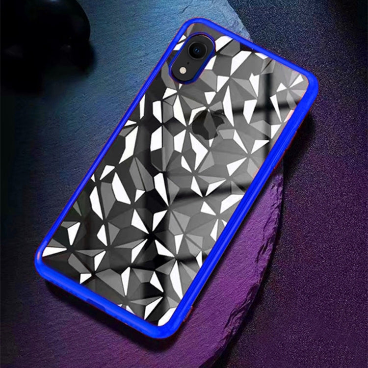 For iPhone XR Diamond Texture Electroplating TPU Case