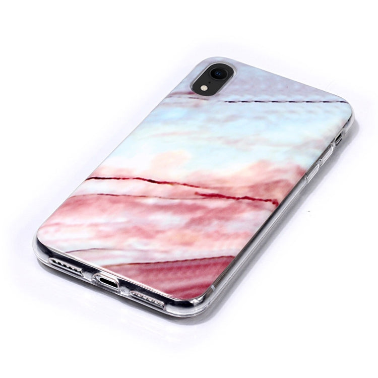 For iPhone XR Marble Pattern TPU Soft Protective Case