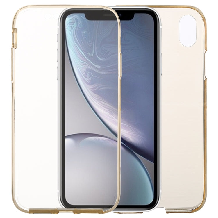 For iPhone XR Ultra-thin Double-sided Full Coverage Transparent TPU Case