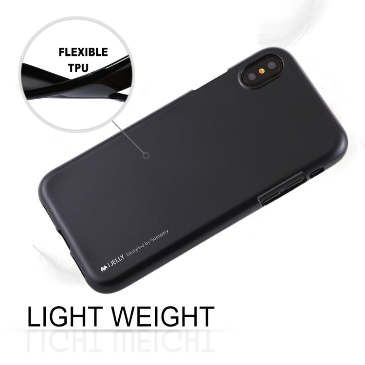 For iPhone X / XS GOOSPERY I JELLY Metal Series Shockproof Soft TPU Case