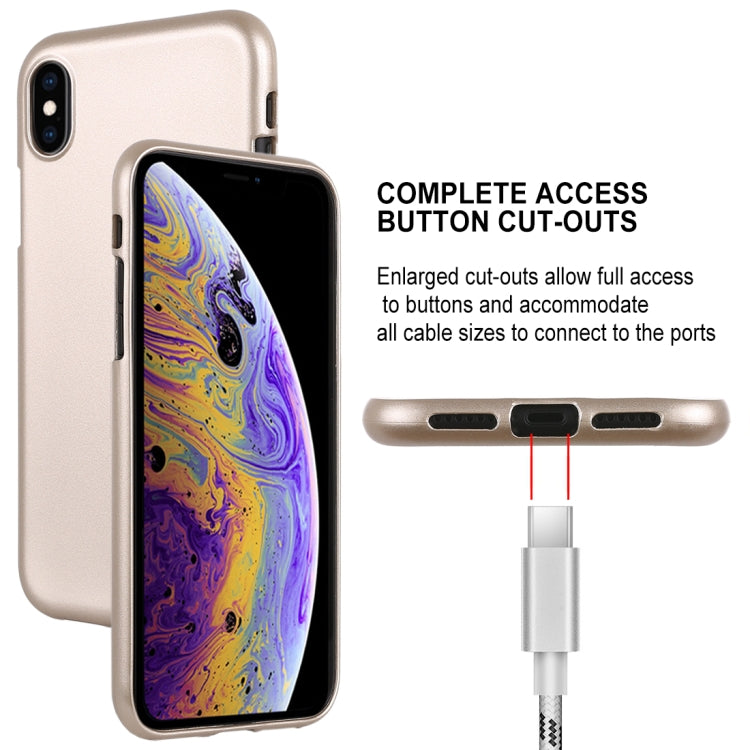 For iPhone X / XS GOOSPERY I JELLY Metal Series Shockproof Soft TPU Case