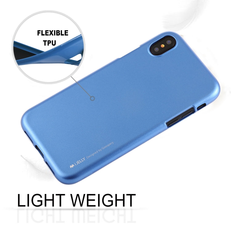 For iPhone X / XS GOOSPERY I JELLY Metal Series Shockproof Soft TPU Case