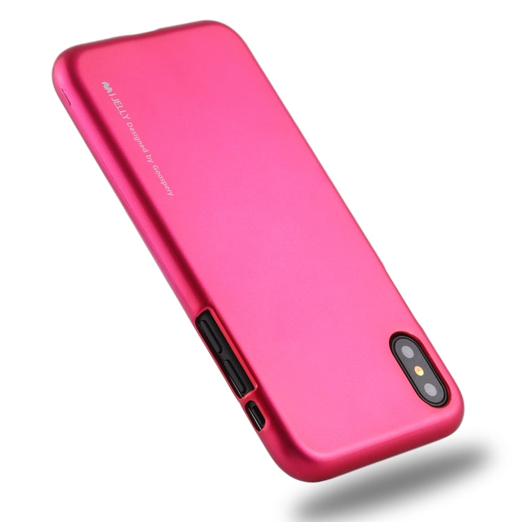 For iPhone X / XS GOOSPERY I JELLY Metal Series Shockproof Soft TPU Case