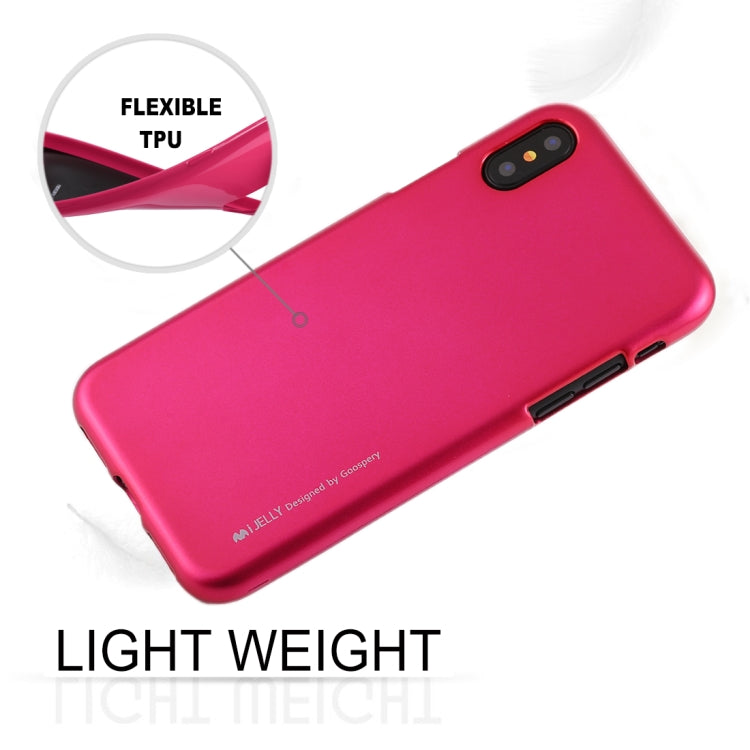 For iPhone X / XS GOOSPERY I JELLY Metal Series Shockproof Soft TPU Case