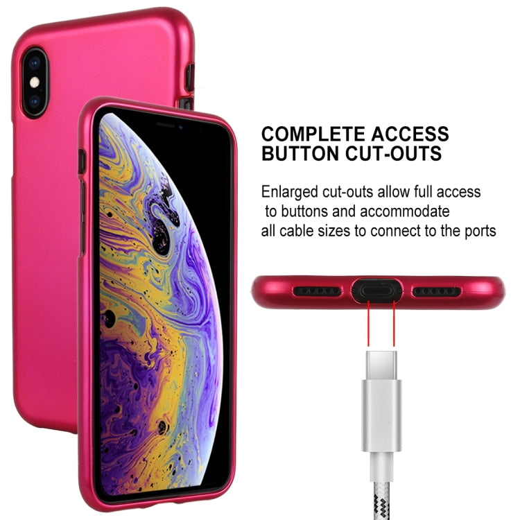 For iPhone X / XS GOOSPERY I JELLY Metal Series Shockproof Soft TPU Case