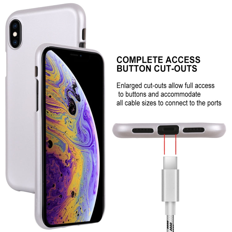 For iPhone X / XS GOOSPERY I JELLY Metal Series Shockproof Soft TPU Case