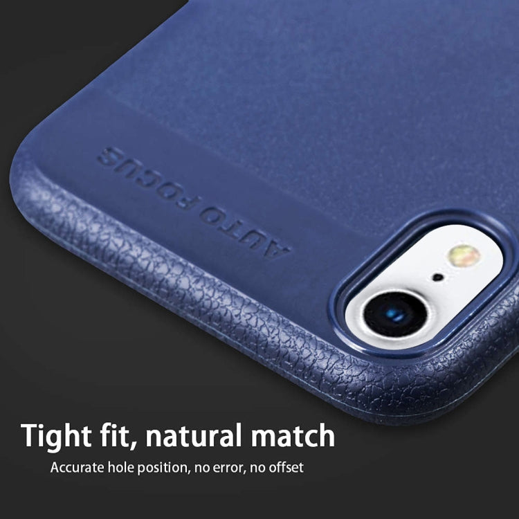 For iPhone XR Litchi Texture TPU Shockproof Case