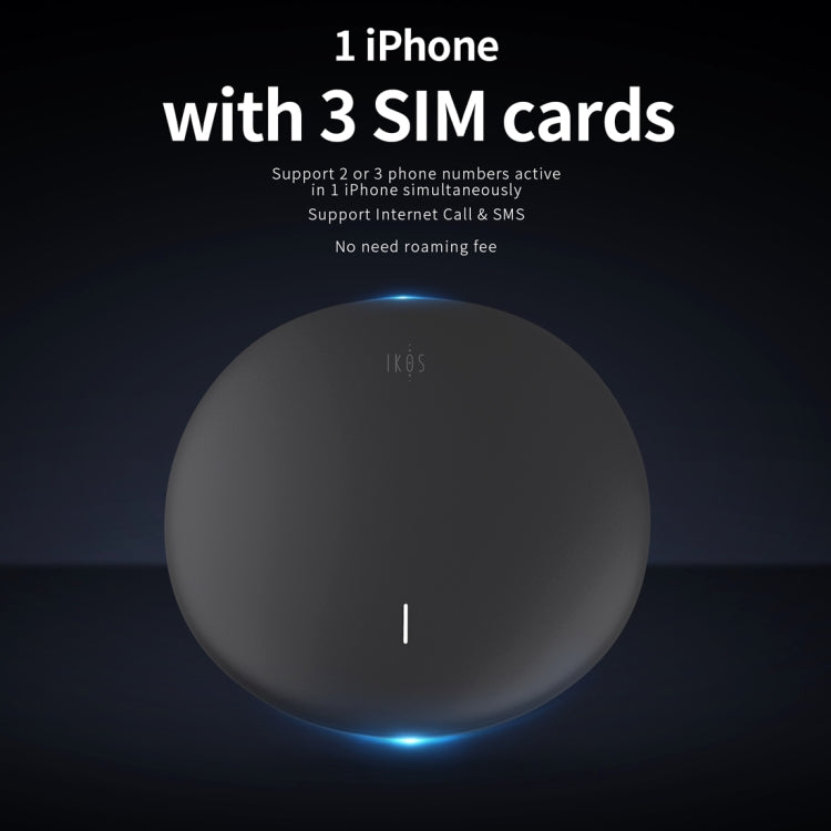 IKOS W3600 3 SIM 3 Standby Roaming-free Aboard WiFi Router for iPhone X Max / XS, iPhone 7 & 8 etc. iOS Phones