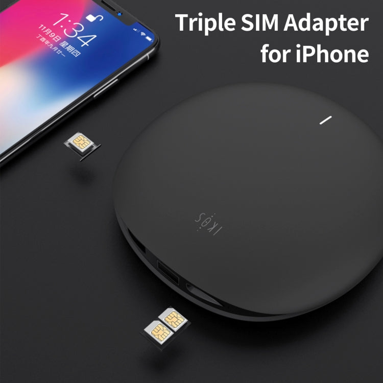 IKOS W3600 3 SIM 3 Standby Roaming-free Aboard WiFi Router for iPhone X Max / XS, iPhone 7 & 8 etc. iOS Phones