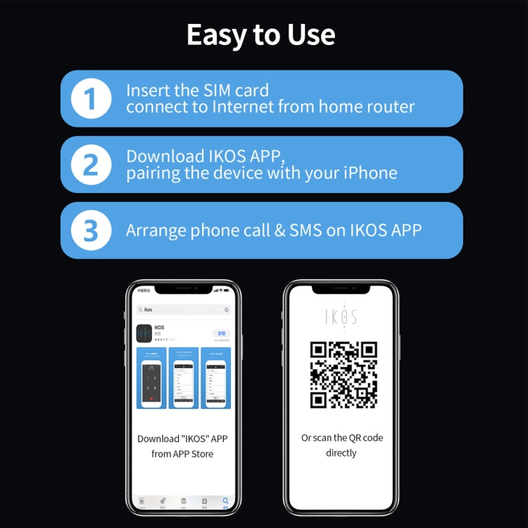 IKOS W3600 3 SIM 3 Standby Roaming-free Aboard WiFi Router for iPhone X Max / XS, iPhone 7 & 8 etc. iOS Phones