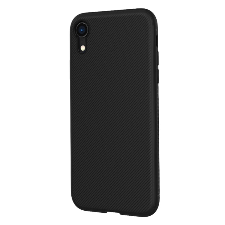 For iPhone XR lenuo Leshen Series Stripe Texture TPU Case